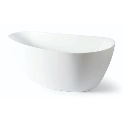 Vrijstaand Bad Luca Sanitair Primo Acryl 170x78x60 cm 260L Incl. Afvoerset Mat Wit