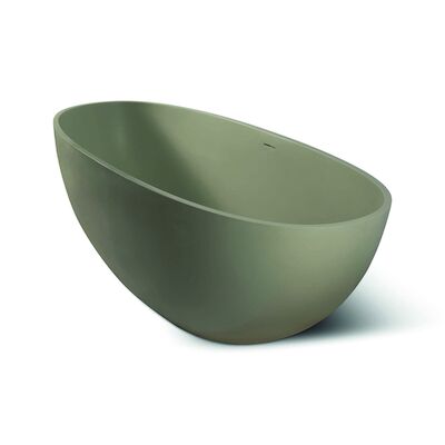 Vrijstaand Bad Luca Sanitair Vasca Solid Surface 180x80x60 cm incl. Afvoerset Cachmire