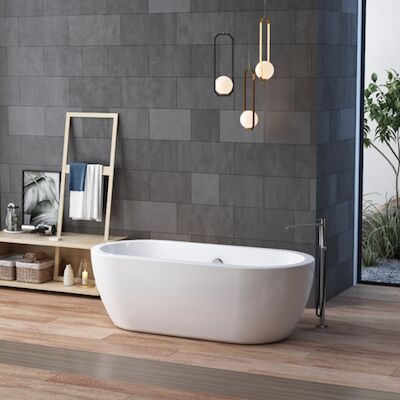 Vrijstaand Bad Sanilux Star Met Dikke Rand 182 cm Wit