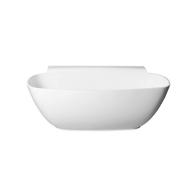 Vrijstaand Bad Sapho Nigra Gegoten Marmer 158x80x59 cm Wit