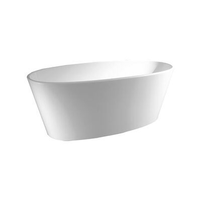 Vrijstaand Bad Sapho Tess Gegoten Marmer 157x70x67 cm Wit