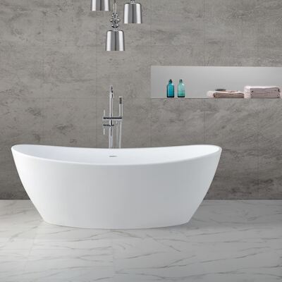 Vrijstaand Bad Wiesbaden Solid Surface 179.5×84.5×64 cm