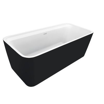 Vrijstaand Ligbad Allibert Kolora 170,1×78,2×58,4 cm Mat Zwart