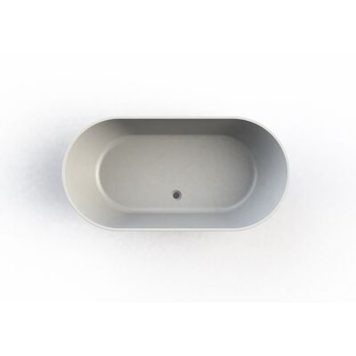 Vrijstaand Ligbad Arcqua Cusco Cast Marble 175x85x55 cm Mat Wit