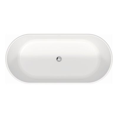 Vrijstaand Ligbad Duravit D-Neo 160x75x60 cm Zonder Overloop Mat Wit