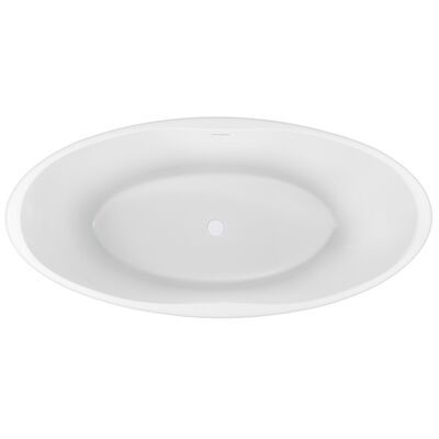 Vrijstaand Ligbad Wiesbaden Oval Acryl 170×78 cm Mat Wit