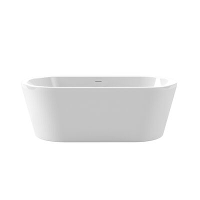 Vrijstaand Ligbad Xenz Noa 170 x 80 Cm Wit Afvoer Wit