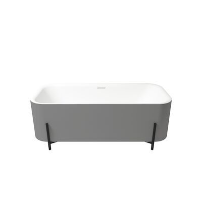 Vrijstaand Ligbad Zenon Aura 75×170 cm Titanio
