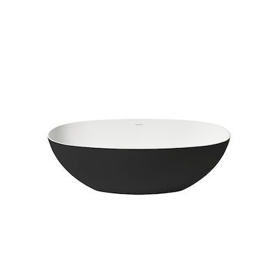 Vrijstaand Ligbad Zenon Lago 150×72 cm Negro