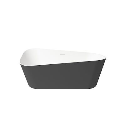 Vrijstaand Ligbad Zenon Sottovento 170×80 cm Negro