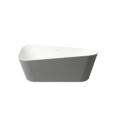 Vrijstaand Ligbad Zenon Sottovento 170×80 cm Titanio