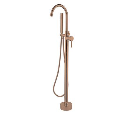 Vrijstaande Badkraan Best Design Dijon Mengkraan Hoogte 119cm Met Voet PVD Glans Brons