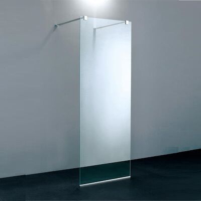 Vrijstaande Inloopdouche BWS Libra 120×200 cm Anti-Kalk Coating (exclusief wandbeugels)