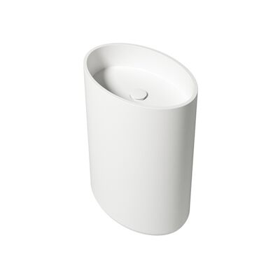 Vrijstaande Waskom Zenon Elipse 60×42 cm Glacier White