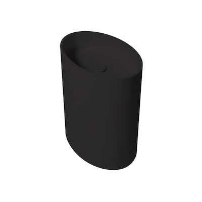 Vrijstaande Waskom Zenon Elipse 60×42 cm Negro