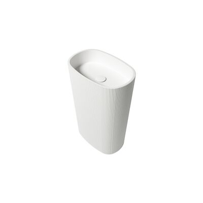 Vrijstaande Waskom Zenon Olympia 55×36 cm Glacier White