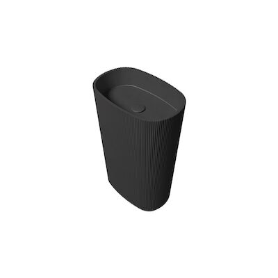 Vrijstaande Waskom Zenon Olympia 55×36 cm Negro