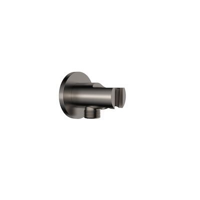 Wandaansluitbocht BWS Astev Met Handdouche Houder Rond 1/2″ Gunmetal