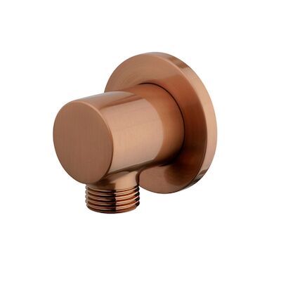 Wandaansluitbocht BWS Danielle Rond 1/2″ Geborsteld Brons Koper