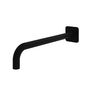 Wandarm Hotbath Gal 40 cm Vierkant Mat Zwart