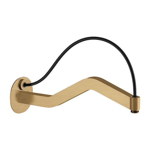 Wandarm Lux Lagoo Nesso 35 cm RVS Geborsteld Goud PVD