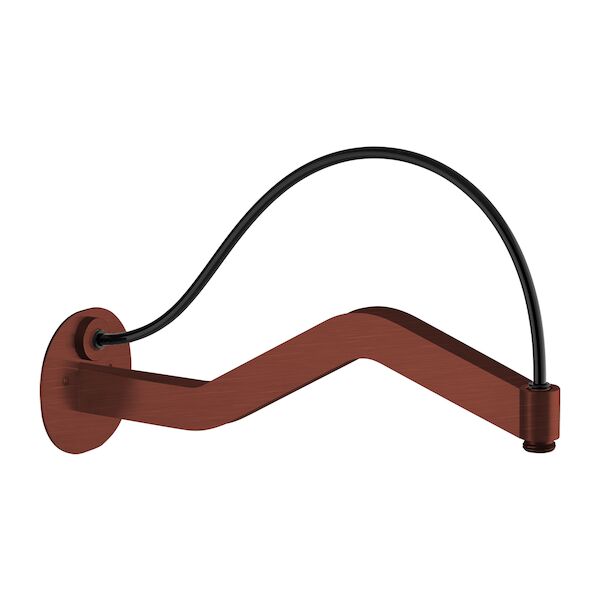Wandarm Lux Lagoo Nesso 35 cm RVS Geborsteld Koper PVD
