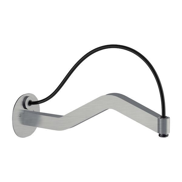 Wandarm Lux Lagoo Nesso 35 cm RVS Geborsteld Nikkel