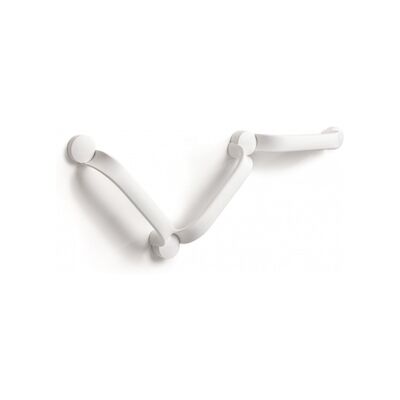 Wandbeugel Driedelig Etac Flex 95,5×8,3 cm Kunststof Wit