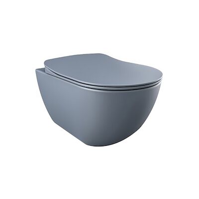 Wandcloset BWS Freedom Randloos Met Bidet Mat Basalt (Exclusief zitting)