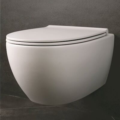 Wandcloset Globo 4 ALL 48×37 cm Rimless Mat Wit (Exl. zitting)
