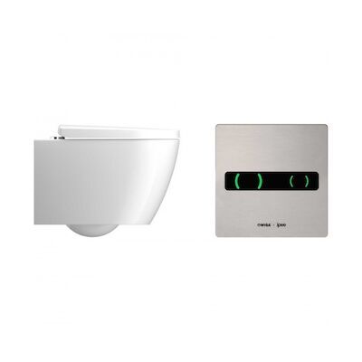 Wandcloset IPEE T3 230V Plus Rimless Incl Softclose Zitting Infrarood Sensor Wit