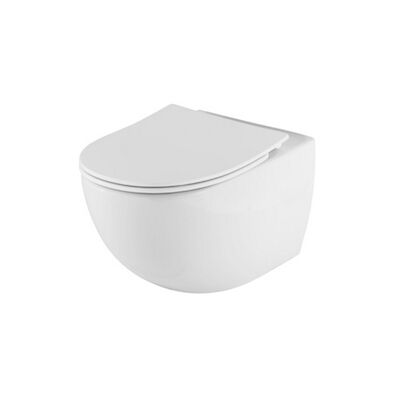 Wandcloset Pack Plieger Zano Compact met Diepspoel Rim-ex 36×49.5 cm Softclose Wit