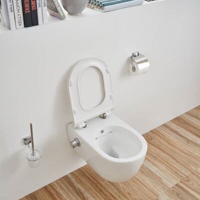Wandcloset Sanilux Easy Flush Slim incl. Bidet 54 cm (incl zitting)