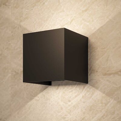 Wandlamp Martens Design Riga 10×10 Cm Vierkant Mat Zwart