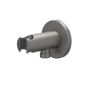 Wandsteun IVY Met Geintegreerde Wateruitlaat 1/2 Geborsteld Metal Black PVD