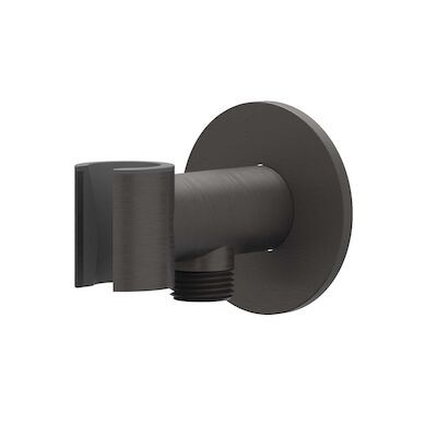 Wandsteun IVY Met Geintegreerde Wateruitlaat 1/2 RVS316 Geborsteld Carbon Black PVD