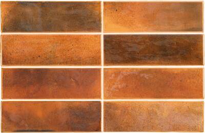 Wandtegel Equipe Ceramics S.L. Hanoi 5,1×16,1 cm Burnt Red 0,542 M2