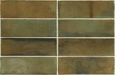 Wandtegel Equipe Ceramics S.L. Hanoi 5,1×16,1 cm Wild Olive 0,542 M2