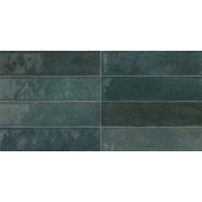 Wandtegel Mykonos Mallorca 7.5×30 cm Blue (doosinhoud 0.5m2)