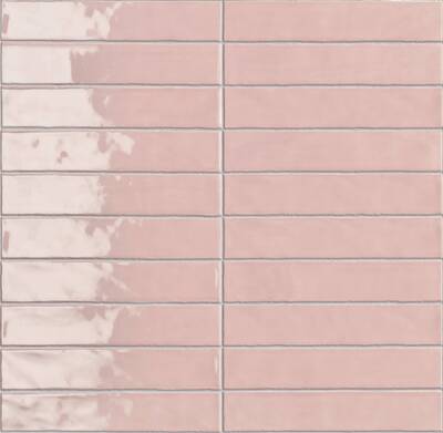 Wandtegel Sartoria Vernici 5x25x1 cm Baby Pink 0,6 M2