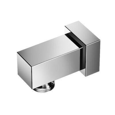 Wanduitlaat Hotbath Mate 6.5×2.5 cm Vierkant Geborsteld Nikkel