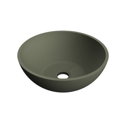 Waskom Arcqua Prince Opbouw 38×14 cm Rond Mat Groen