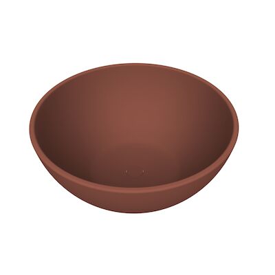Waskom Arcqua Prince Opbouw 38×14 cm Rond Mat Terracotta