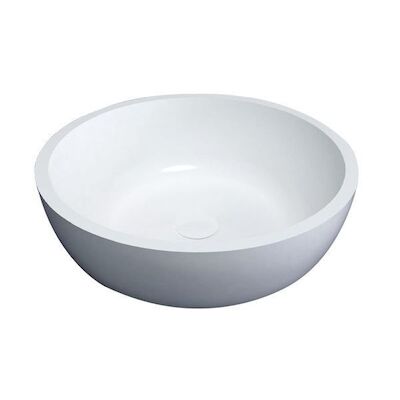 Waskom Best Design Astoria opbouw Mat wit 42 cm Solid Surface