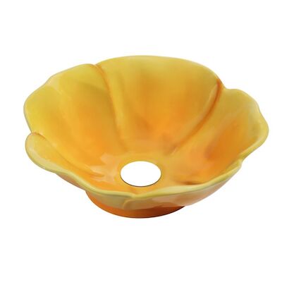 Waskom Best Design Flower 40 cm Keramiek Glanzend Geel