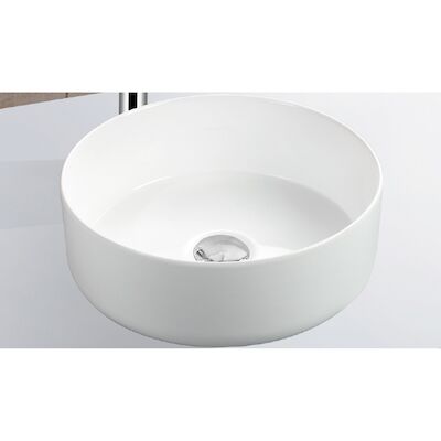 Waskom BWS Opbouw Keramiek Rond 36x36x12 cm Wit