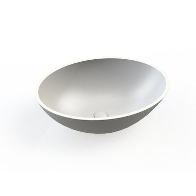 Waskom BWS Prince Cast Marble 49×34 cm Ovaal Glans Wit