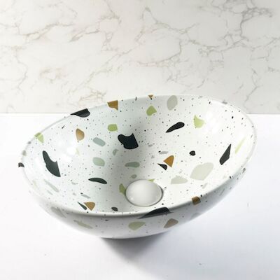 Waskom BWS Queen Ovaal 40×33 cm Terrazzo