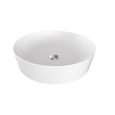 Waskom BWS Xtreme Opbouw Wastafel Rond 45 cm Glans Wit