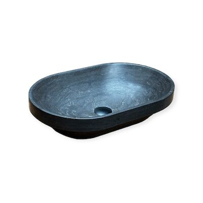 Waskom Casajoy Bold 53x35x12cm Natuursteen Ovaal